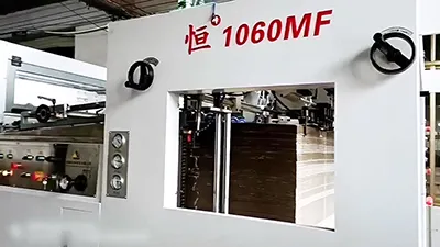 Automatic Flatbed Die Cutting and Creasing Machine with Stripping Unit HF-1060MF